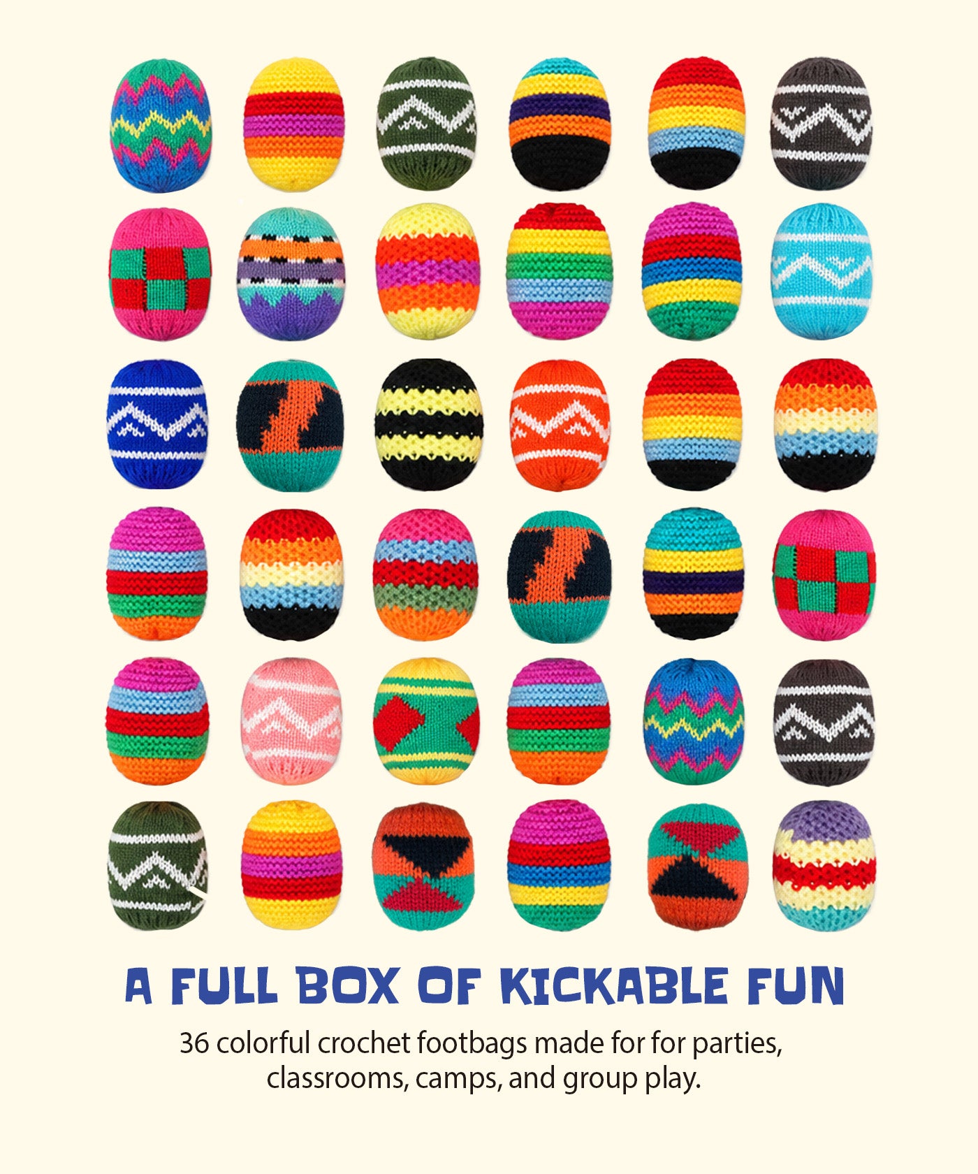 Crochet Kick Sack Soft Bean-Filled Footbags