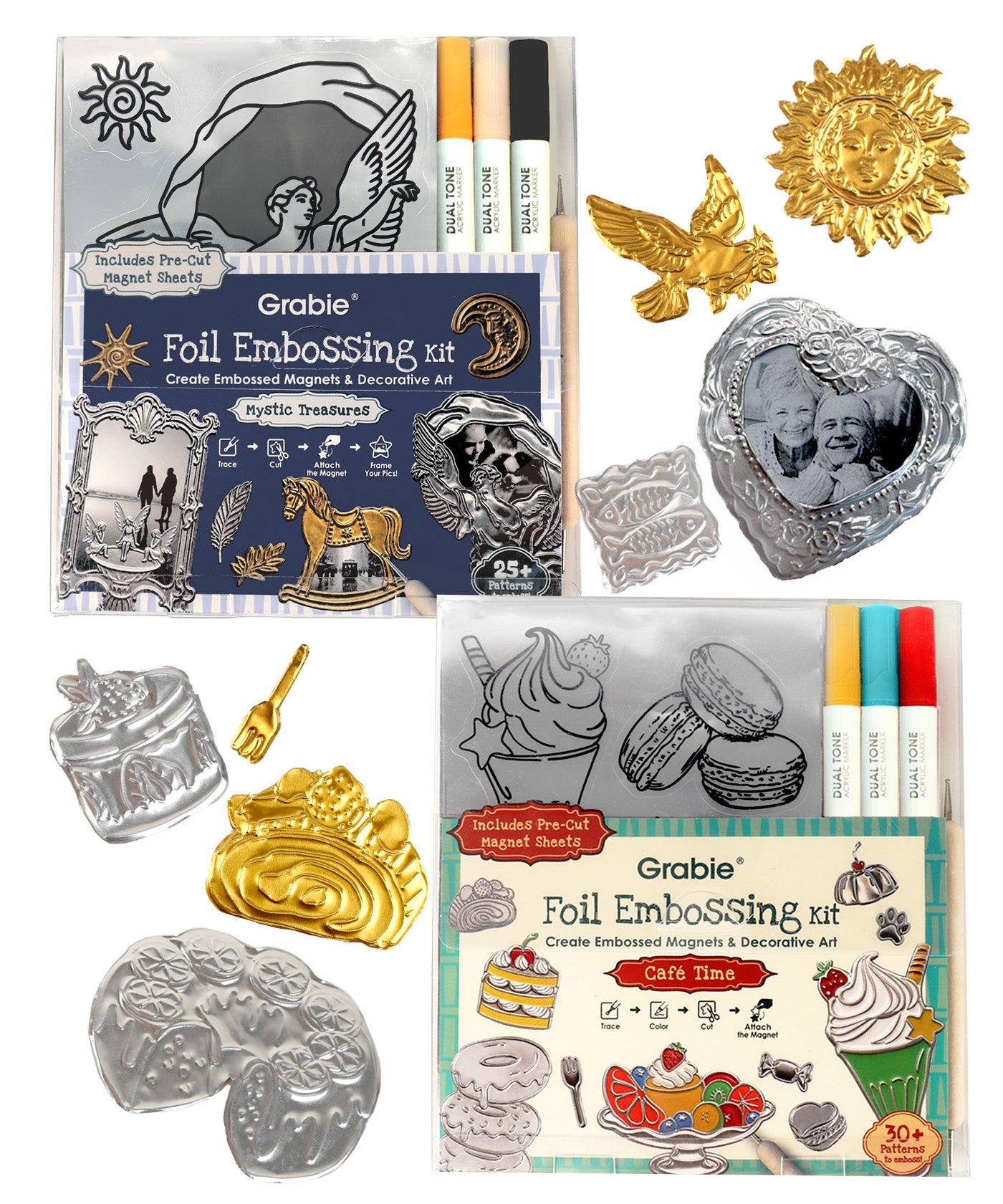 DIY Metal Foil Embossing Art Kit for Fridge Magnets