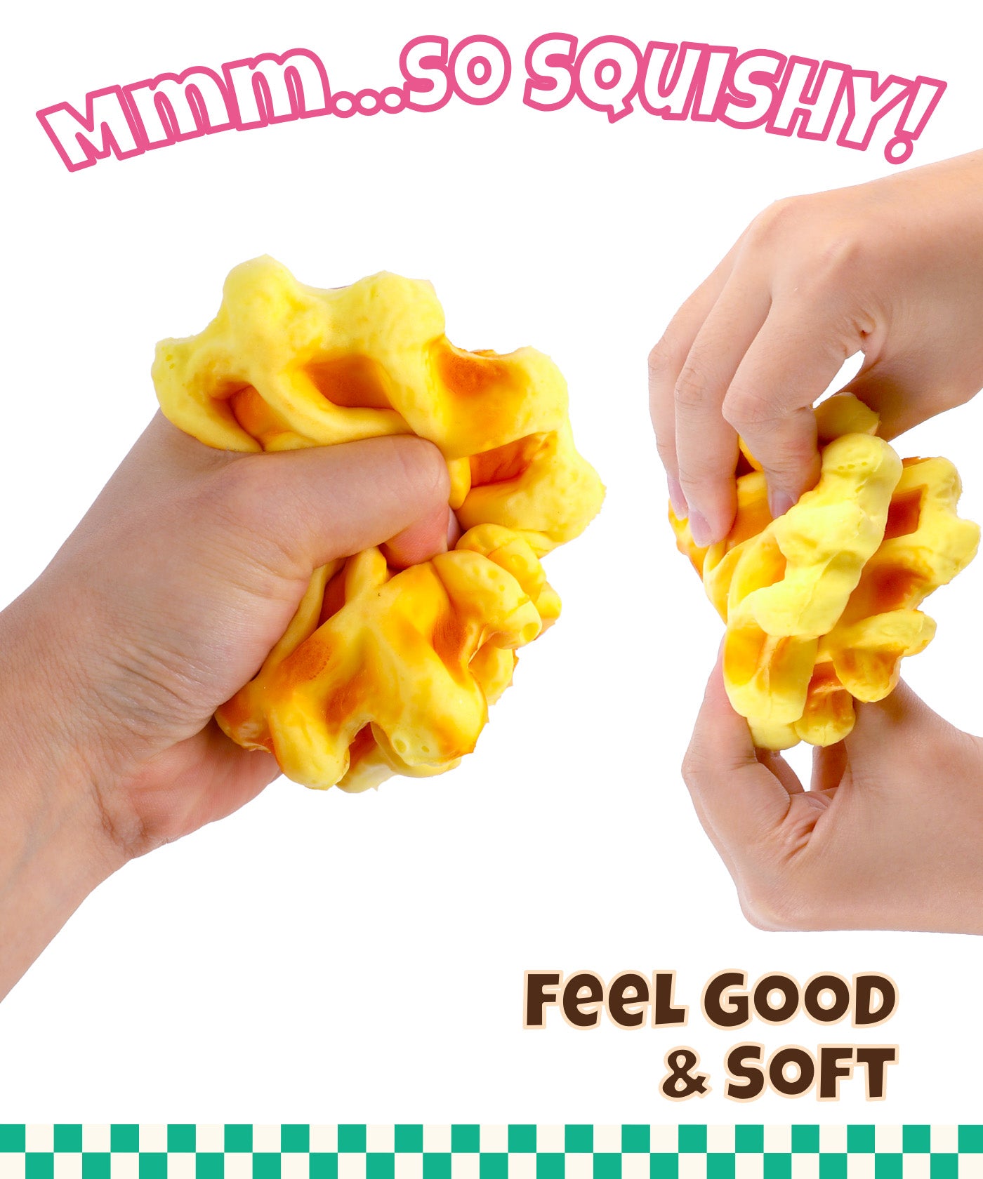 Grabie Ultimate Stress Relief Squishy - Toasty Maple Waffle