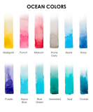 Watercolor Pocket Set Of 12 With Brush - Ocean Colors