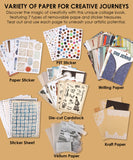 200+ Pages Threads of Time Collage Activity Book