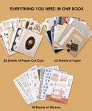 200+ Pages Threads of Time Collage Activity Book