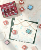 Gem Archive Jewelry Acrylic Stamps & Ink Pads Set
