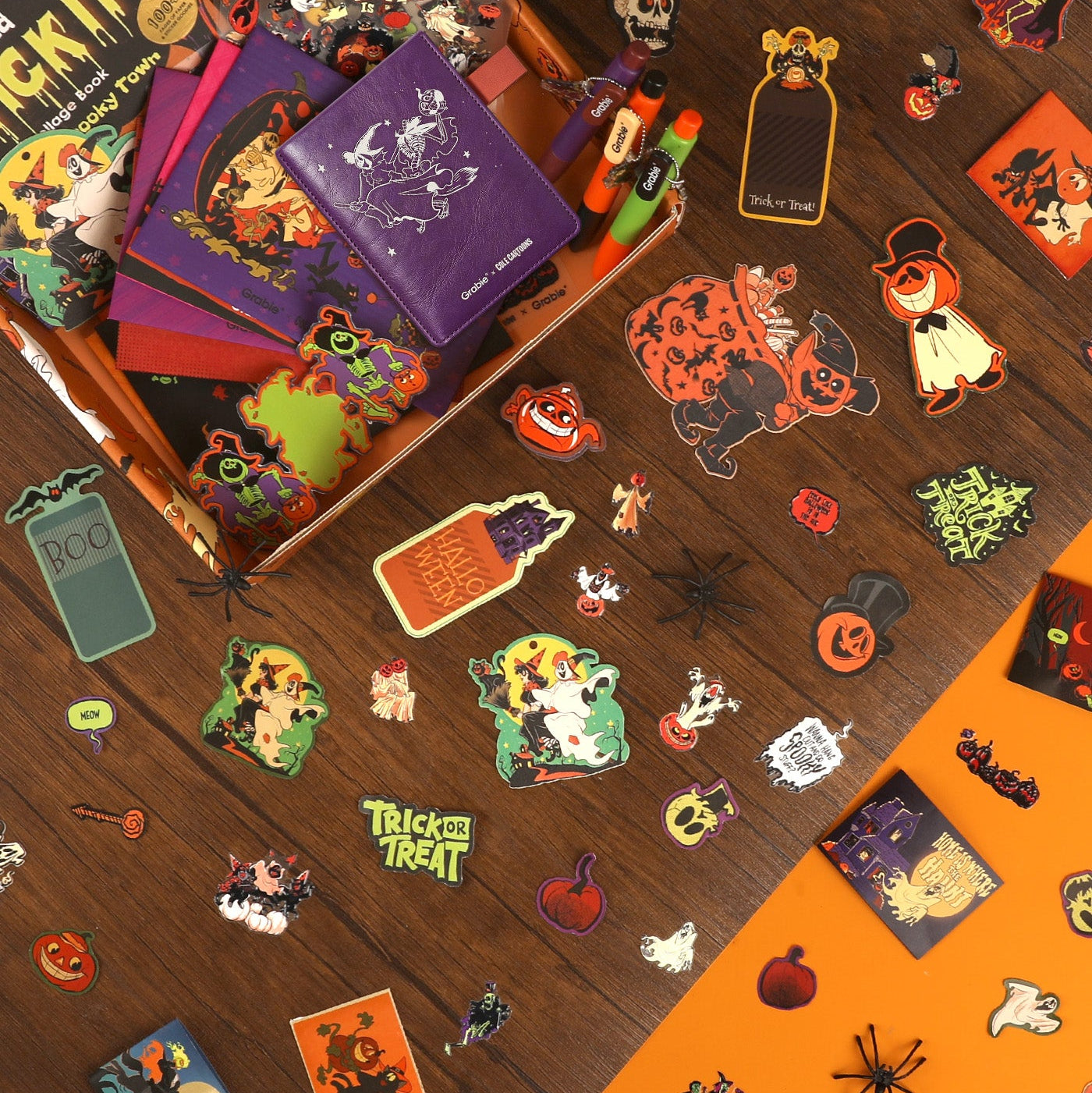 Retro Spooky Town-Themed Grabie Scrapbook Club Box