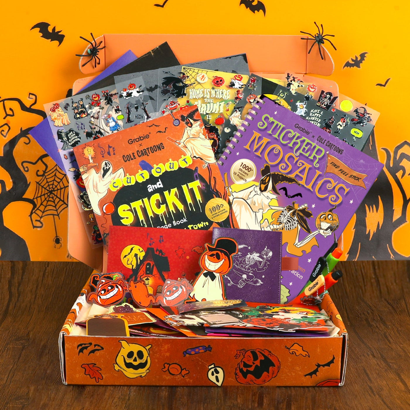 Retro Spooky Town-Themed Grabie Scrapbook Club Box