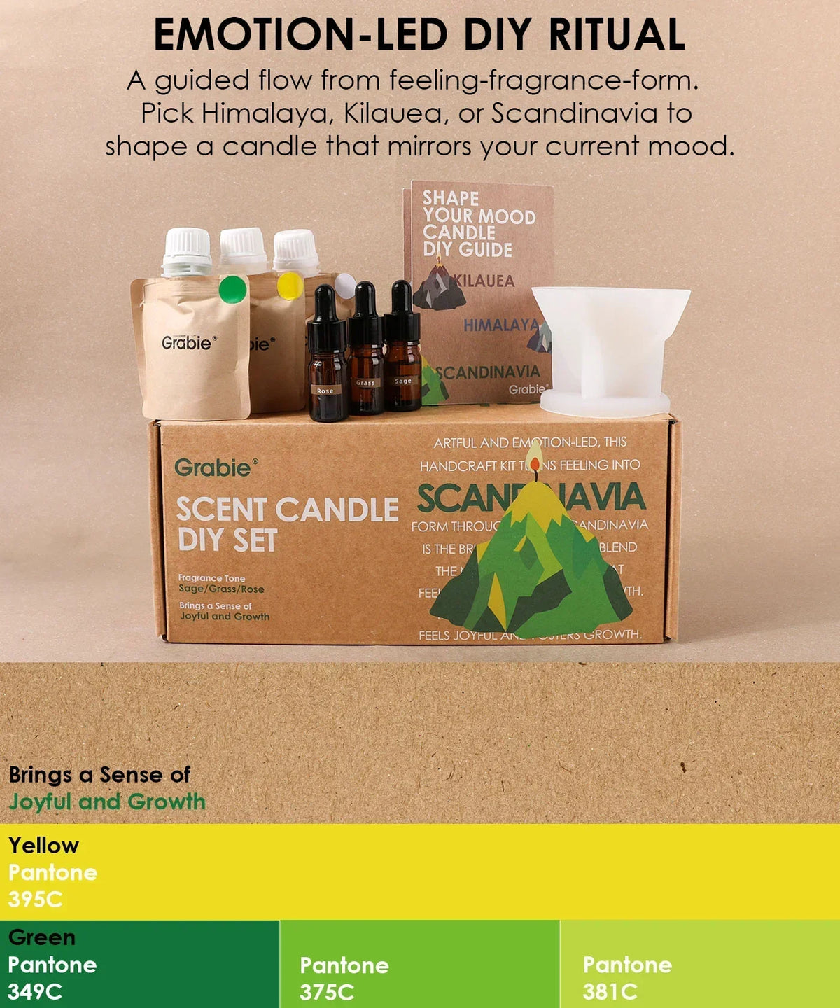 Scent Candle DIY Set with fragrance pouches, essential oils, and candle mold for a personalized crafting experience
