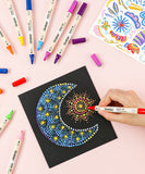 Grabie_Dual_Tip_Dot_Fine_Tip_Acrylic_Paint_Marker_Set_Grabie best selling Marker_Grabie Dot markers_acrylic paint pens markers_dot markers_best paint markers_Grabie Drawing Supplies_markers dual tip_coloring pens for artists