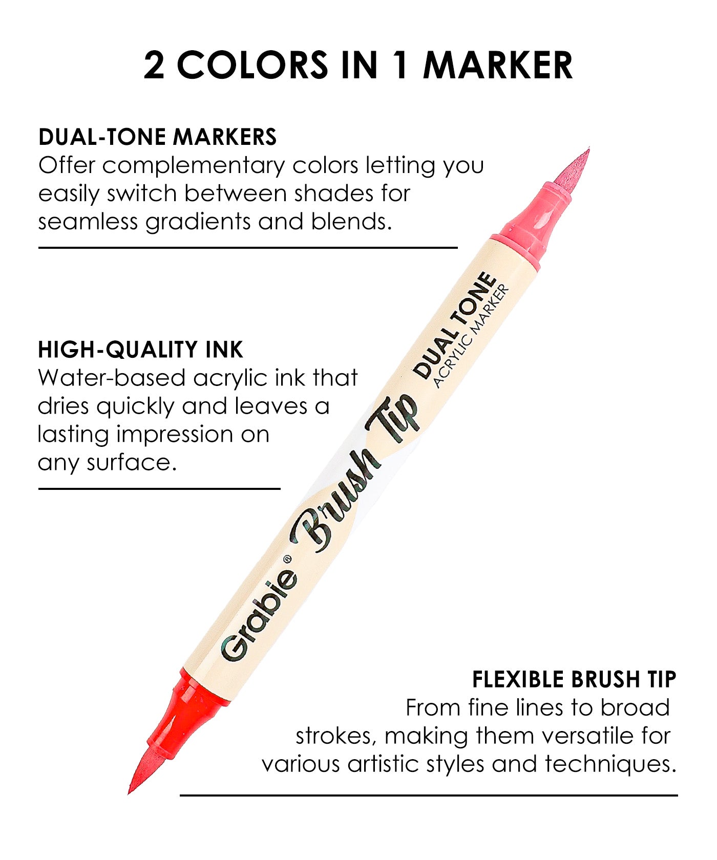 Grabie_Dual_Tone_Brush_Tip_Acrylic_Paint_Marker_Set_of_36_-_Acrylic_Markers_Dual_Tip_Markers_marker brush markers_markers dual tip_acrylic brush pens_brush paint markers_markers dual tip_best paint markers_dual tip brush markers_Grabie Brush markers_brush markers_Grabie Acrylic Brush Marker_metallic markers_dual tip brush markers