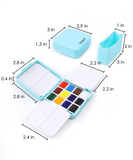 Grabie Foldable Watercolor Pocket Set of 12, Grabie Art, Grabie Art Supplies, Watercolor Painting Supplies, Beginner Watercolor Painting, Travel Watercolor Set, Watercolor Painting Ideas For Beginners, Foldable Watercolor, Miniature Watercolor Set, Grabie Watercolors