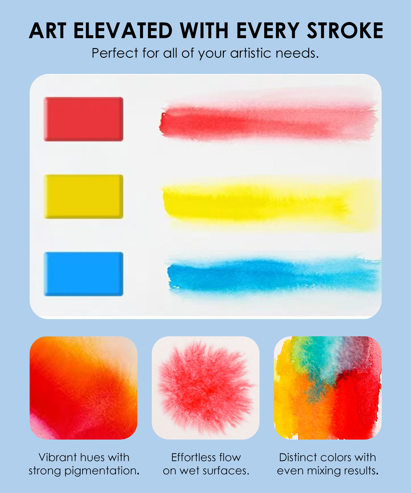 Grabie Foldable Watercolor Set Of 56 With Water Brush, Watercolor Paint Travel Kit, Watercolor Painting Supplies, Beginner Watercolor Painting, Pro Watercolor Set, Watercolor Paint Sets For Adults
