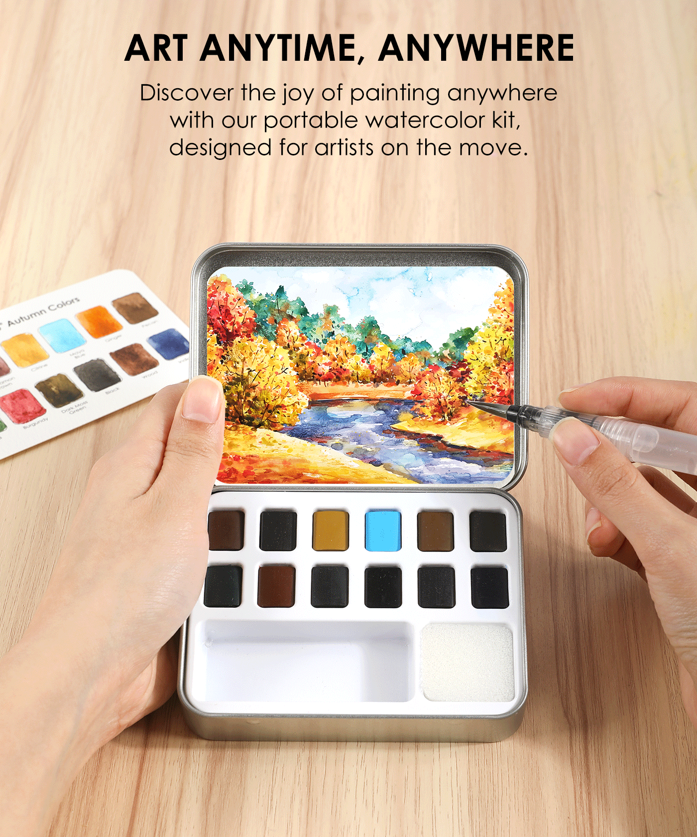 Good Watercolor Sets, Portable Watercolor Set, Good Watercolor Sets, Mini Travel Watercolor Set, Watercolor Half Pan, Watercolor Paints, Watercolor Set, Easy Watercolor Painting, Watercolor Painting Supplies, Pocket Watercolor Set, Grabie Watercolor, Grabie Watercolor Paint, Grabie Watercolor Paint Set, Grabie Best Watercolor Set, Grabie Watercolor With Brush, Grabie Art, Grabie Art Supplies, Grabie Watercolor With Brush