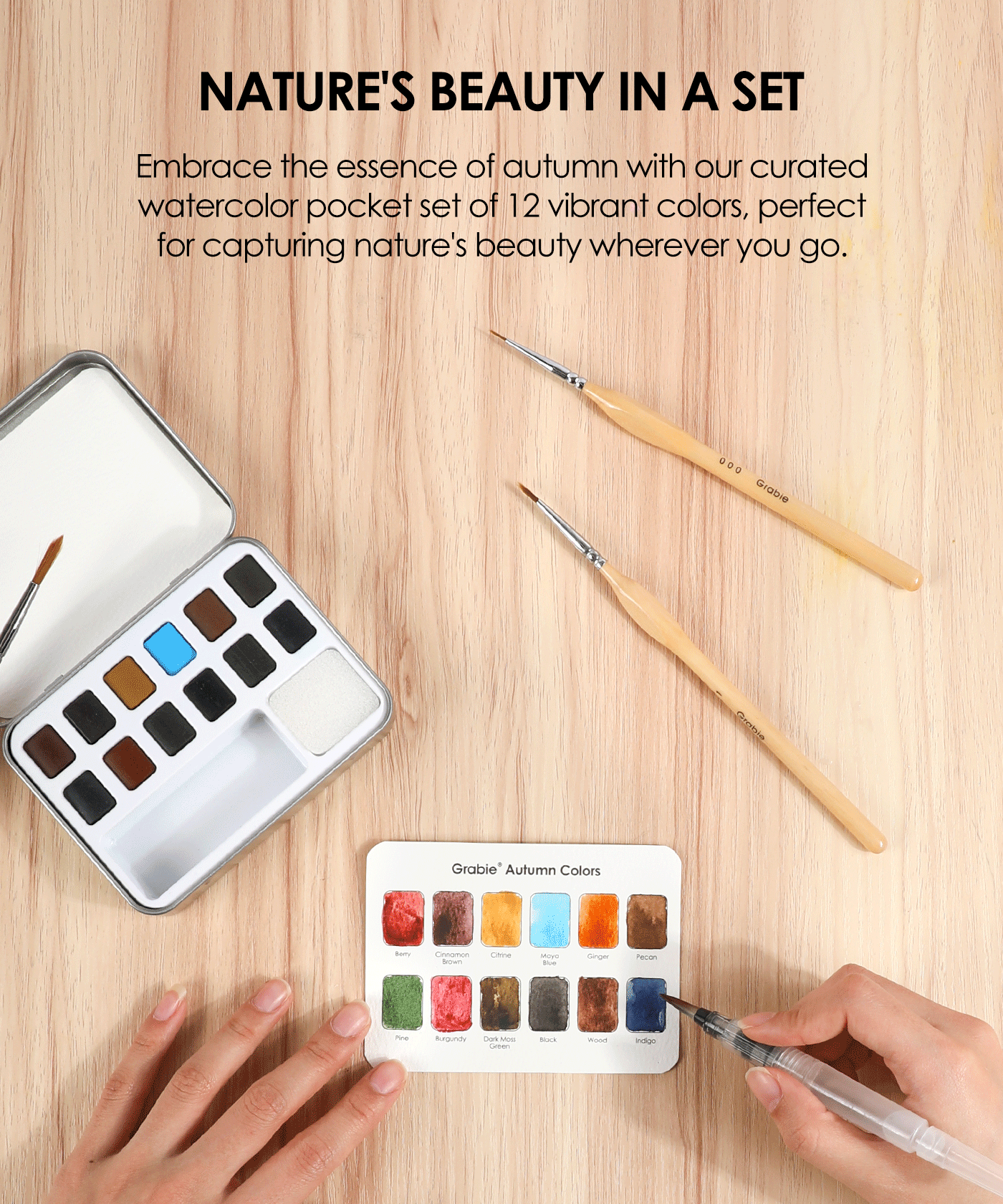 Good Watercolor Sets, Portable Watercolor Set, Good Watercolor Sets, Mini Travel Watercolor Set, Watercolor Half Pan, Watercolor Paints, Watercolor Set, Easy Watercolor Painting, Watercolor Painting Supplies, Pocket Watercolor Set, Grabie Watercolor, Grabie Watercolor Paint, Grabie Watercolor Paint Set, Grabie Best Watercolor Set, Grabie Watercolor With Brush, Grabie Art, Grabie Art Supplies, Grabie Watercolor With Brush