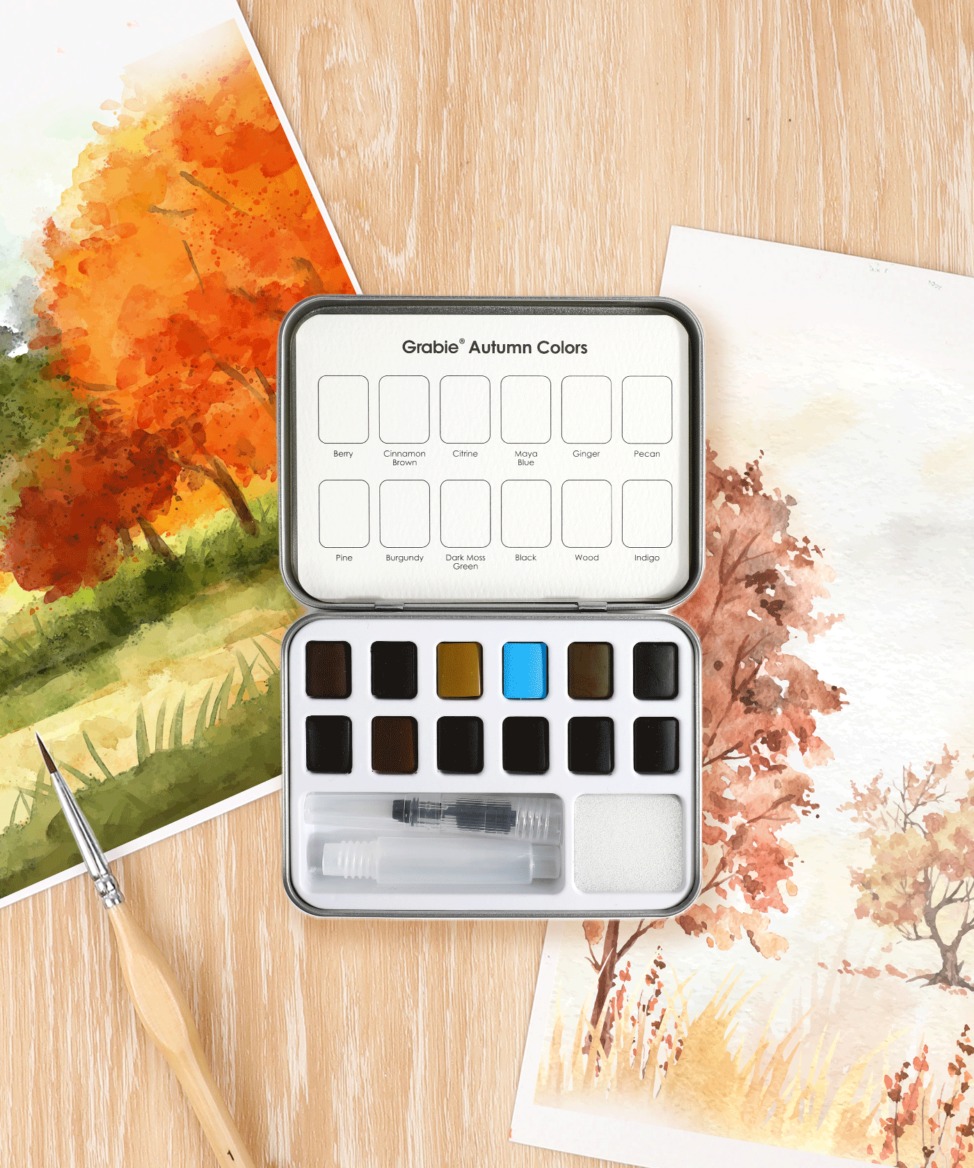 Good Watercolor Sets, Portable Watercolor Set, Good Watercolor Sets, Mini Travel Watercolor Set, Watercolor Half Pan, Watercolor Paints, Watercolor Set, Easy Watercolor Painting, Watercolor Painting Supplies, Pocket Watercolor Set, Grabie Watercolor, Grabie Watercolor Paint, Grabie Watercolor Paint Set, Grabie Best Watercolor Set, Grabie Watercolor With Brush, Grabie Art, Grabie Art Supplies, Grabie Watercolor With Brush