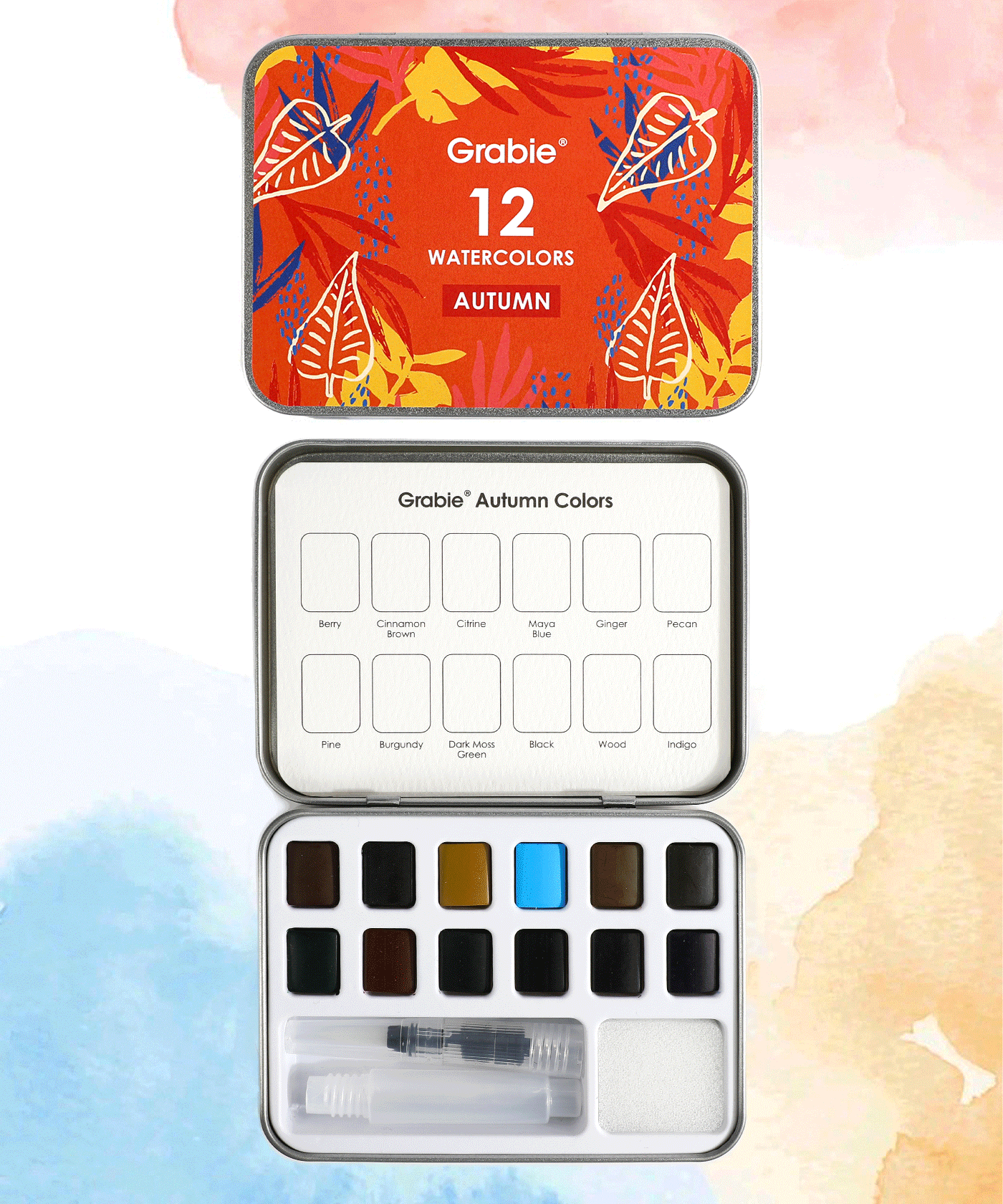 Good Watercolor Sets, Portable Watercolor Set, Good Watercolor Sets, Mini Travel Watercolor Set, Watercolor Half Pan, Watercolor Paints, Watercolor Set, Easy Watercolor Painting, Watercolor Painting Supplies, Pocket Watercolor Set, Grabie Watercolor, Grabie Watercolor Paint, Grabie Watercolor Paint Set, Grabie Best Watercolor Set, Grabie Watercolor With Brush, Grabie Art, Grabie Art Supplies, Grabie Watercolor With Brush