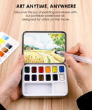 Good Watercolor Sets, Portable Watercolor Set, Good Watercolor Sets, Mini Travel Watercolor Set, Watercolor Half Pan, Watercolor Paints, Watercolor Set, Easy Watercolor Painting, Watercolor Painting Supplies, Pocket Watercolor Set, Grabie Watercolor, Grabie Watercolor Paint, Grabie Watercolor Paint Set, Grabie Best Watercolor Set, Grabie Watercolor With Brush, Grabie Art, Grabie Art Supplies, Grabie Watercolor With Brush