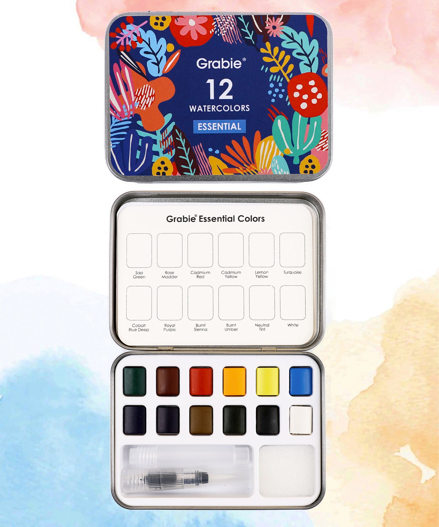 Good Watercolor Sets, Portable Watercolor Set, Good Watercolor Sets, Mini Travel Watercolor Set, Watercolor Half Pan, Watercolor Paints, Watercolor Set, Easy Watercolor Painting, Watercolor Painting Supplies, Pocket Watercolor Set, Grabie Watercolor, Grabie Watercolor Paint, Grabie Watercolor Paint Set, Grabie Best Watercolor Set, Grabie Watercolor With Brush, Grabie Art, Grabie Art Supplies, Grabie Watercolor With Brush