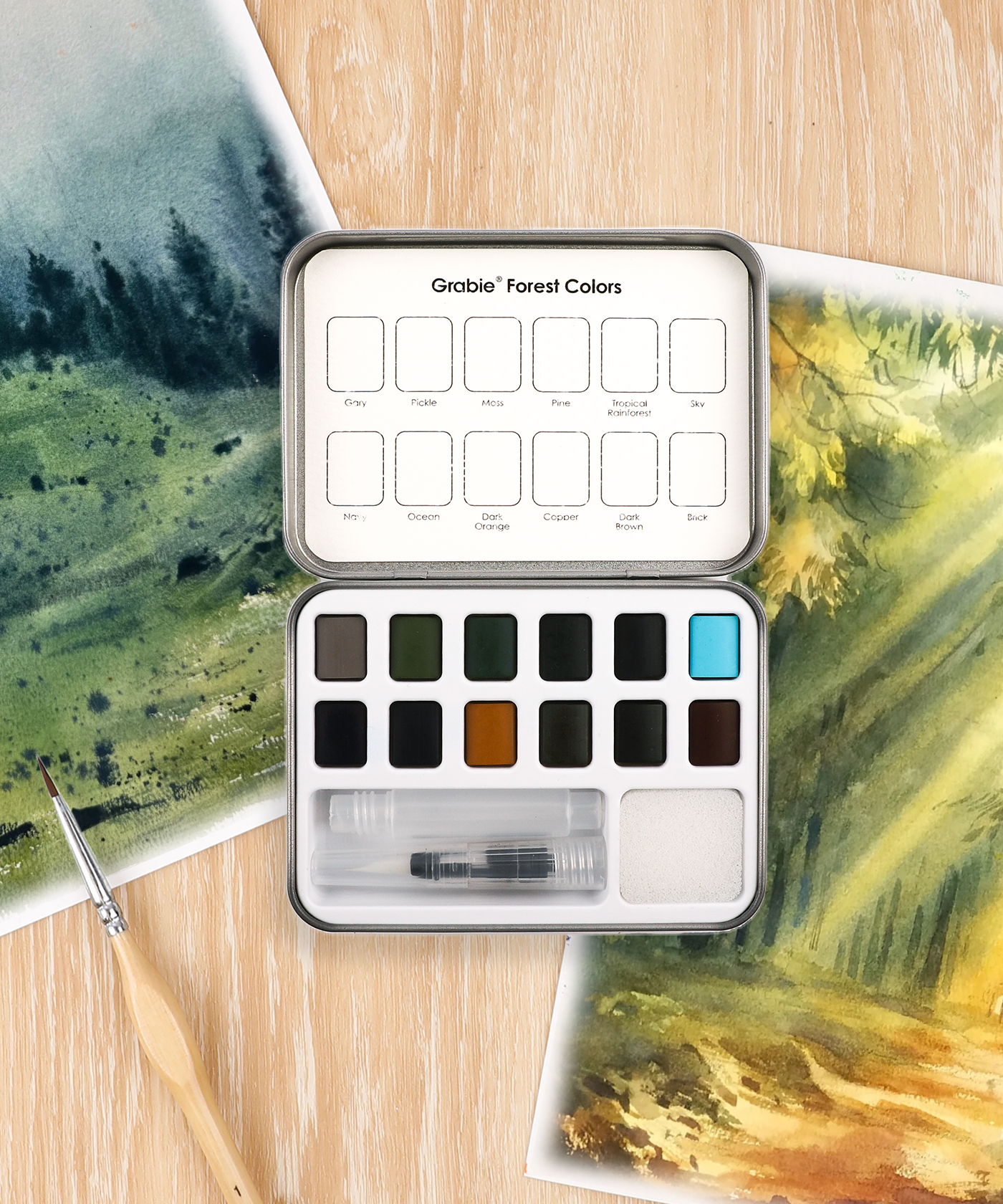 Good Watercolor Sets, Portable Watercolor Set, Good Watercolor Sets, Mini Travel Watercolor Set, Watercolor Half Pan, Watercolor Paints, Watercolor Set, Easy Watercolor Painting, Watercolor Painting Supplies, Pocket Watercolor Set, Grabie Watercolor, Grabie Watercolor Paint, Grabie Watercolor Paint Set, Grabie Best Watercolor Set, Grabie Watercolor With Brush, Grabie Art, Grabie Art Supplies, Grabie Watercolor With Brush