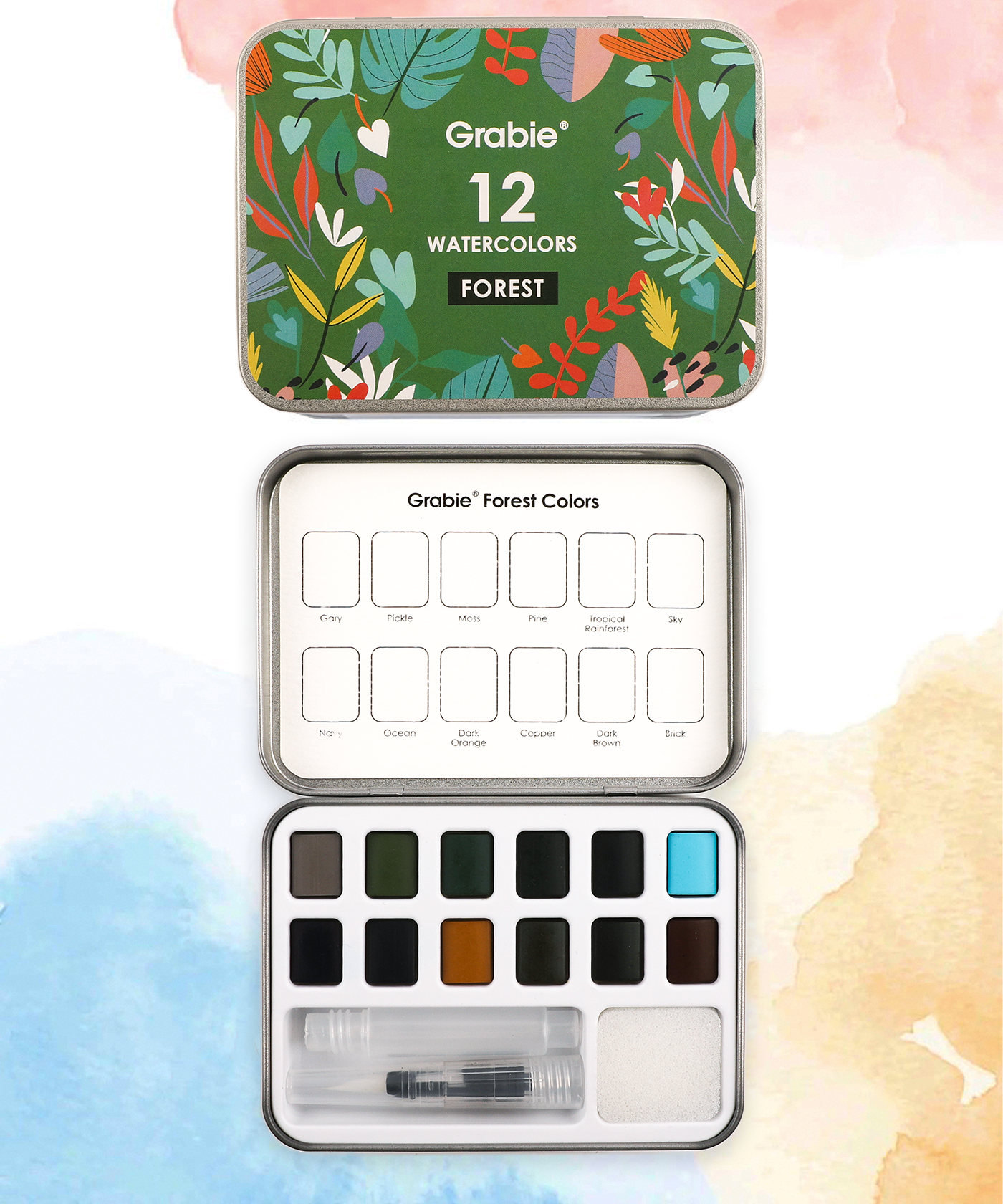 Good Watercolor Sets, Portable Watercolor Set, Good Watercolor Sets, Mini Travel Watercolor Set, Watercolor Half Pan, Watercolor Paints, Watercolor Set, Easy Watercolor Painting, Watercolor Painting Supplies, Pocket Watercolor Set, Grabie Watercolor, Grabie Watercolor Paint, Grabie Watercolor Paint Set, Grabie Best Watercolor Set, Grabie Watercolor With Brush, Grabie Art, Grabie Art Supplies, Grabie Watercolor With Brush