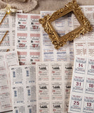 120 Sheets Ticket Shop Series Retro Material Paper Kit