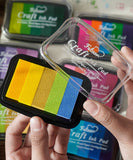 6 Pcs 5-Color Gradient Ink Stamp Pad Set