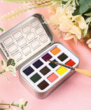 Watercolor Pocket Set of 12 - Floral Colors | Grabie Art Supplies, Best Watercolor, Artist Watercolor, Watercolor Paint, Watercolor Set, Easy Watercolor Painting, Good Watercolor Paints, Watercolor Painting Set, Watercolor Art Set, Best Watercolor Paint, Mini Watercolor Paint Set, Watercolor Paint Travel Kit, Watercolor Paint Travel Sets, Miniature Watercolor Set, Professional Watercolor Set, Travel Watercolor Paint Set, Watercolor Paint Sets, Best Watercolor Paint Set, Grabie Art, Grabie Art Supplies