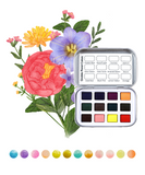 Watercolor Pocket Set of 12 - Floral Colors