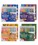 Bold & Bright Coloring Kit - Acrylic Gel Pen Set