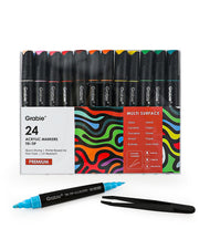 Tri-Tip Acrylic Paint Marker Set Of 24