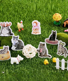 46 Pcs Mister Kitty Series Washi Stickers Set - Grabie® - Grabie®