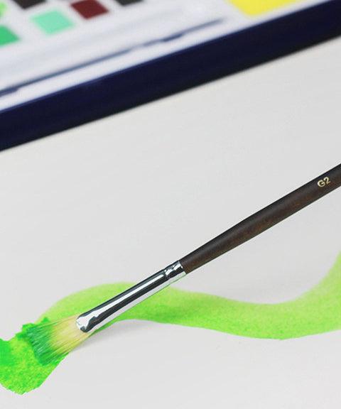10 Pcs Professional Bristles Paint Brush Set | 10pcs Professional 100% Natural Hog Bristle Artist Paint Brushes for Acrylic Watercolor Oil - Grabie® - Grabie®