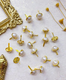 20 Pcs Round Pearl Brads For Scrapbooking