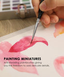 15 Pcs Miniature Detail Brush Set | Paint Brush Set, Acrylic Paint Brush Set, Artist Brush Set, Round Paint Brush, Detail Paint Brushes - Grabie® - Grabie®