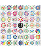 48 Pcs Datura Flowers Painting Stencils Kit