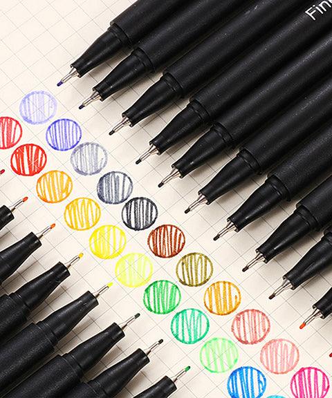 Black & White Extra Fine Tip Acrylic Paint Markers Set Of 6