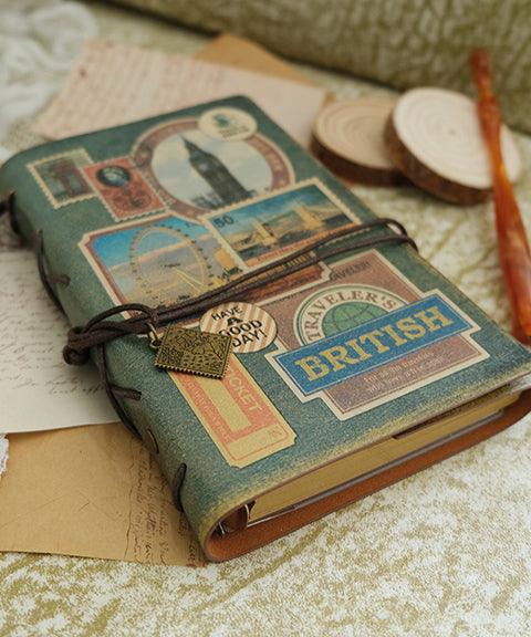 Vintage Europe Memory PU Leather Scrapbook Bullet Journal - Grabie®