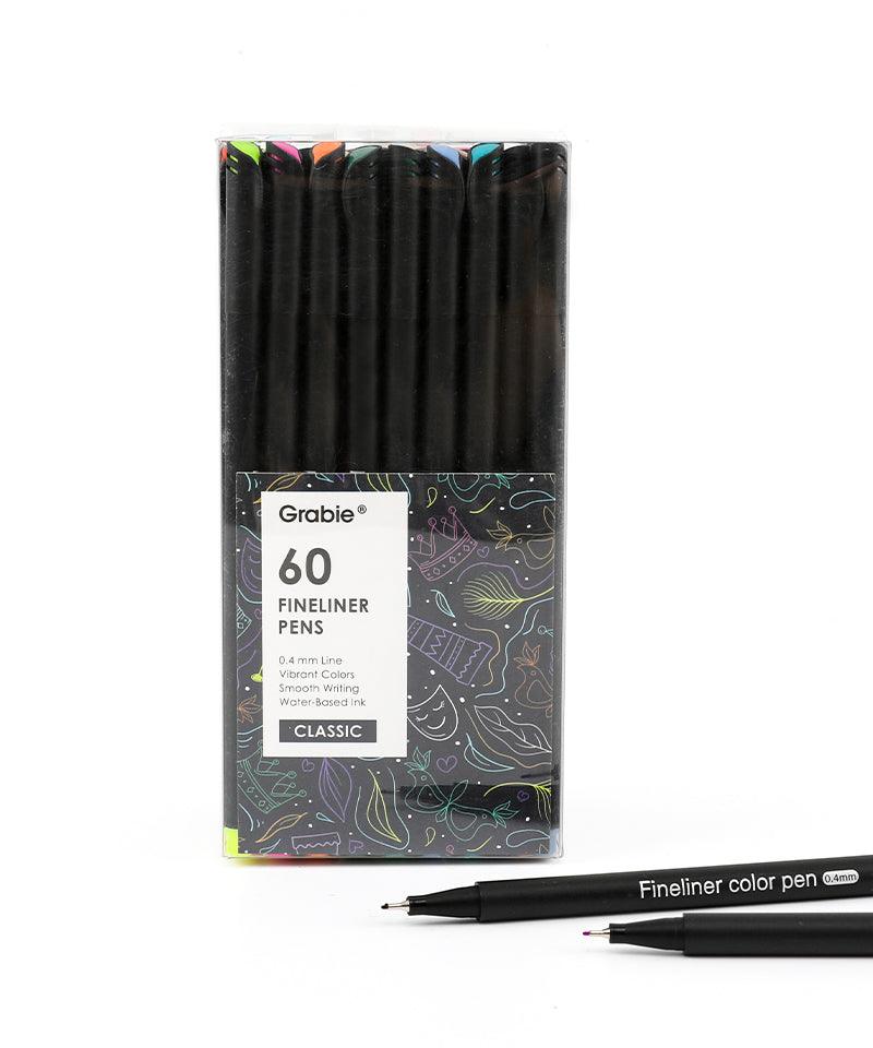 Professional 12/24/36/48/60/100 Color Set 0.4mm Micro Tip Fineliner Pen  Drawing