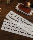 8 Pcs Numbers & Letters Painting Stencils Kit - Grabie