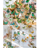 280 Pcs Vintage Butterfly Theme Stickers Set