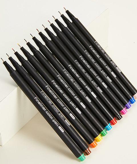 Micro Line Pens, 24 Fineliner Color Pens Set 24 Colors Colorful