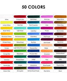 Premium Watercolor Set Of 50 With Brush - Grabie