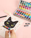 Premium Watercolor Set of 100 With Brush - Grabie