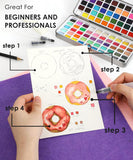 Premium Watercolor Set of 100 With Brush - Grabie