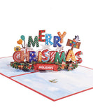 2 Packs Premium 3D Pop Up Christmas Cards