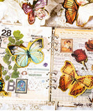 80 Pcs Big Size Bronzing Butterfly Sticker Set