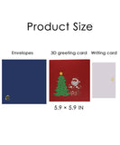 1/3 Packs 3D Pop Up Christmas Cards - Grabie