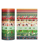 20 Rolls Christmas Tree Washi Tape Set - Grabie